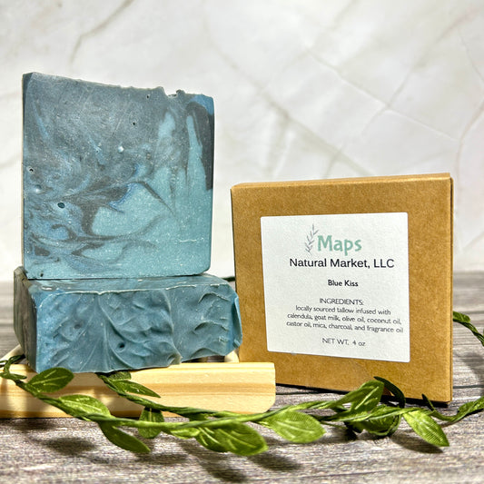 handmade goat milk soap tallow charcoal skin clearing