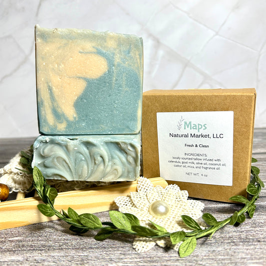 Fresh & Clean Goat Milk and Tallow Soap